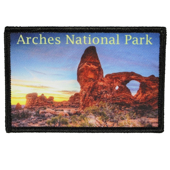 Arches National Park Patch Travel Utah Sand Dye Sublimation Iron On Applique