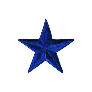 2 1/2 INCH Blue Star Patch Astronomy Astrology Embroidered Iron On Applique