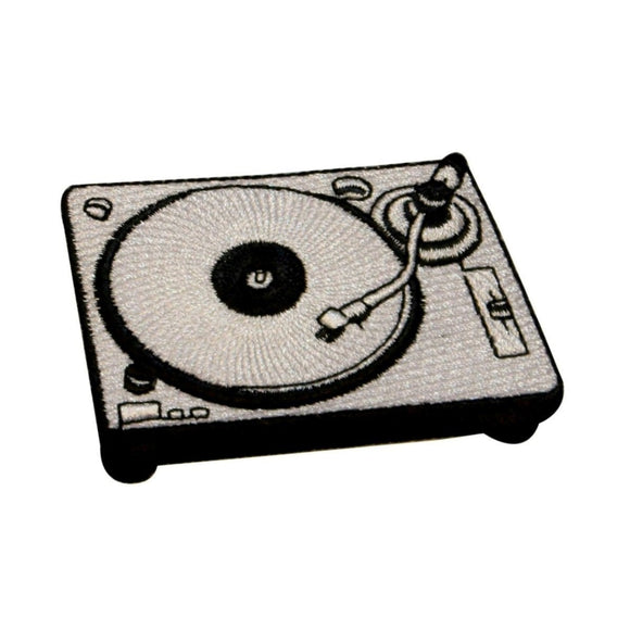 Turntable Patch Record Music Equipment Player Embroidered Iron On Applique