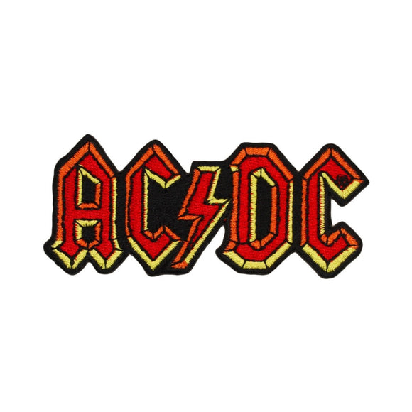 AC/DC ACDC Band Logo Patch Hard Blues Rock Music Embroidered Iron On Applique