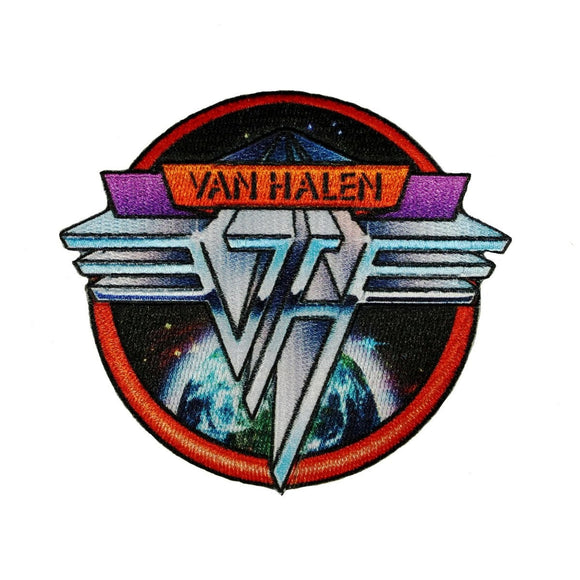Van Halen Space Logo Patch Hard Rock Metal Band Dye Sublimation Iron On Applique