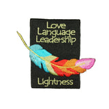 Love Language Leadership Patch Lightness Scouts Embroidered Iron On Applique
