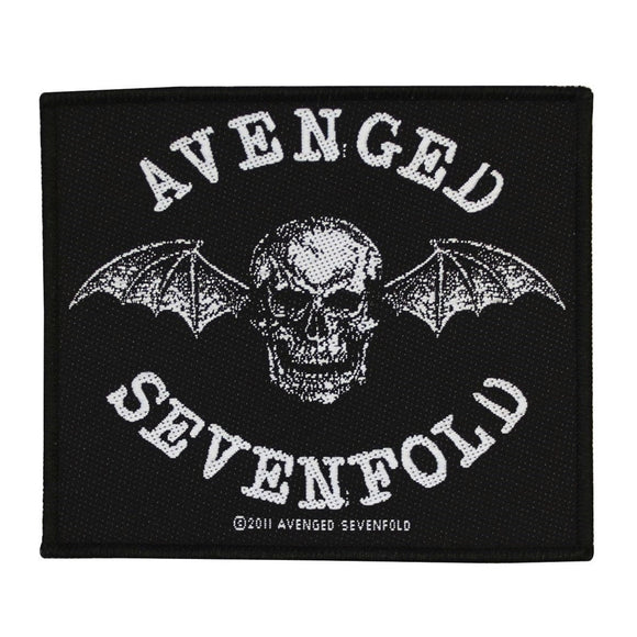 Avenged Sevenfold Death Bat Logo Patch Band Metal Fan Woven Sew On Applique