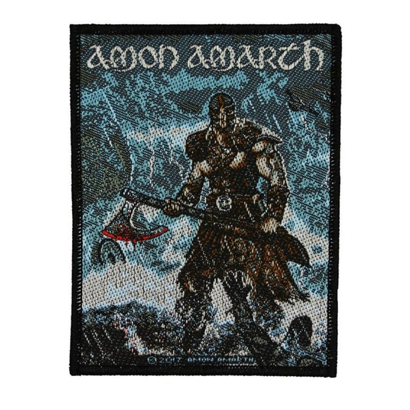 Amon Amarth Jomsviking Patch Death Metal Band Woven Badge Sew On Applique
