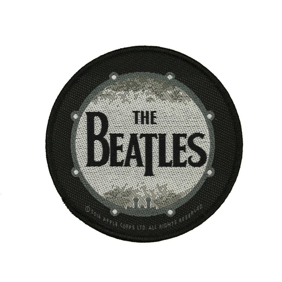 The Beatles Drumskin Patch Art English Rock Band Music Woven Sew On Applique