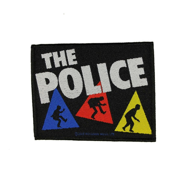 The Police Triangles Patch Reggae Pop Rock Band Music Woven Sew On Applique