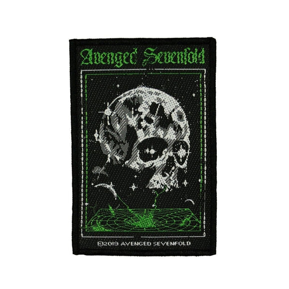 Avenged Sevenfold Vortex Skull Patch Hard Rock Heavy Metal Woven Sew On Applique