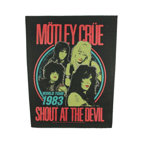 XLG Motley Crue Shout At The Devil Back Patch Heavy Metal Band Sew on Applique