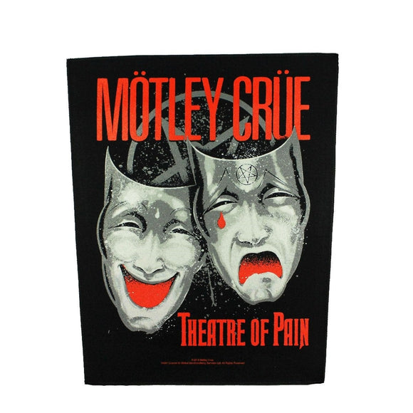 XLG Motley Crue Theatre Of Pain Back Patch Heavy Metal Band Sew on Applique