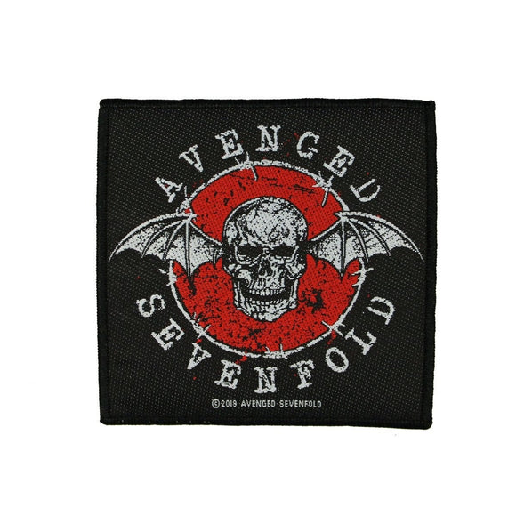 Avenged Sevenfold Distressed Skull Patch Rock Heavy Metal Woven Sew On Applique