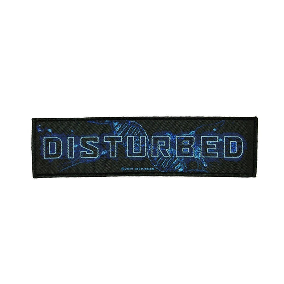 SS Disturbed Blue Blood Patch Heavy Metal Rock Band Woven Sew On Applique