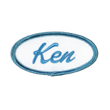 Ken Name Tag Patch Barbie Badge Costume Doll Sign Embroidered Iron On Applique