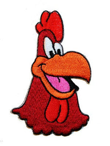 Foghorn Leghorn Face Patch Cartoon Charachter Embroidered Iron On Applique