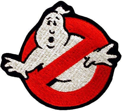 Larger GhostBusters No Ghost Sign Logo Embroidered Iron On Applique Patch