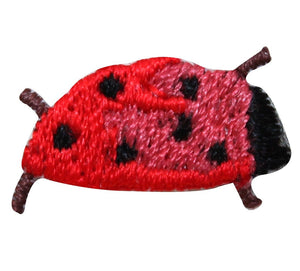 ID 1249 Lot of 3 Tiny Ladybug Patch Bug Insect Spot Embroidered Iron On Applique