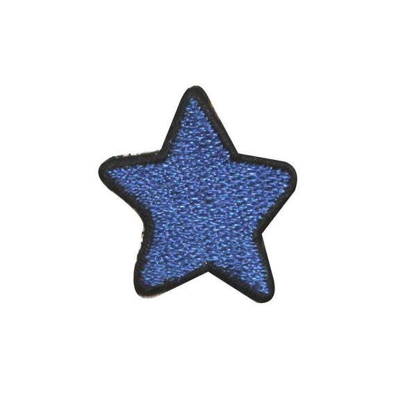 ID 1054B Blue Patriotic Star Patch America Craft Embroidered Iron On Applique