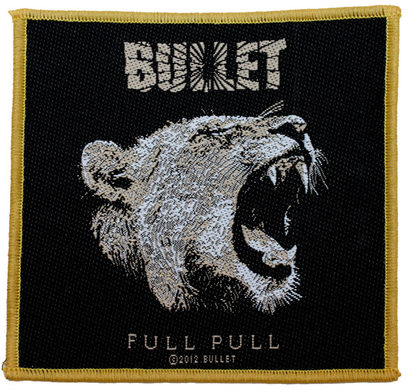 Bullet Swedish Metal Band Full Pull Patch Album Art Sew On Applique Gold Frame