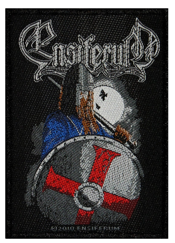 Ensiferum Viking Knight Shield Patch Warrior Folk Metal Band Sew On Applique