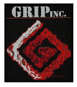 Grip Inc. Band Logo Patch Dave Lombardo Groove Metal Music Woven Sew On Applique