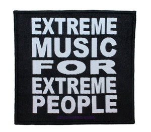 Morbid Angel Patch Extreme Music for Extreme People Logo Woven Sew On Applique