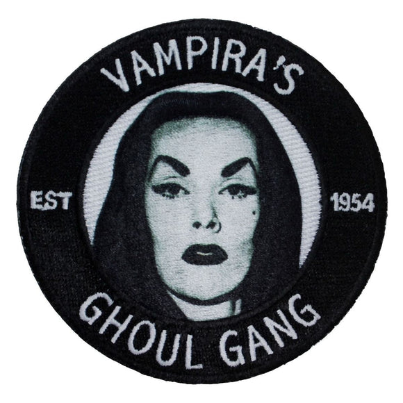Vampira's Ghoul Gang Patch Cult Classic Fan Club Kreepsville Iron On Applique