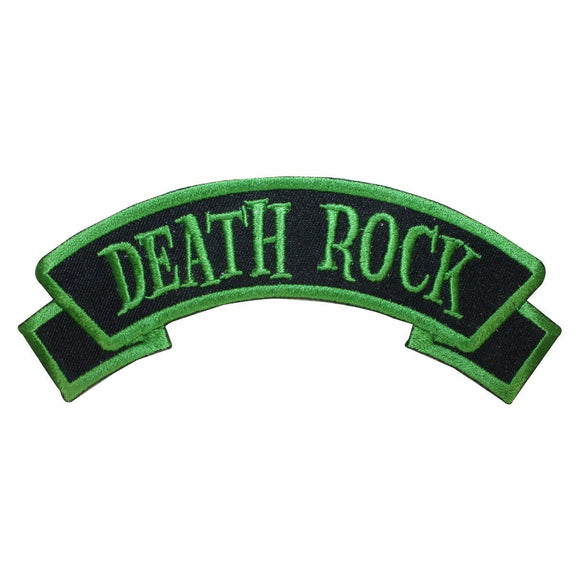 Death Rock Name Tag Patch Horror Punk Kreepsville Embroidered Iron On Applique