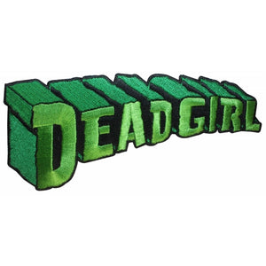 Dead Girl Green Patch Tag Zombie Horror Kreepsville Embroidered Iron On Applique