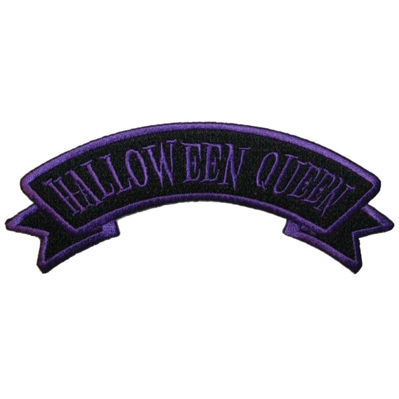 Halloween Queen Name Tag Patch Horror Kreepsville Embroidered Iron On Applique