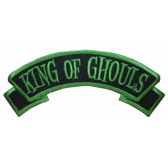 King of Ghouls Name Tag Zombie Ghost Kreepsville Embroidered Iron On Applique Patch