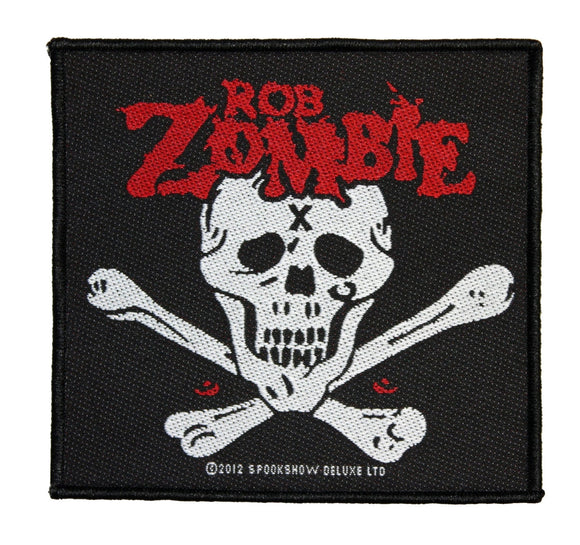 Rob Zombie Dead Return Patch Skull Crossbones Metal Music Woven Sew On Applique