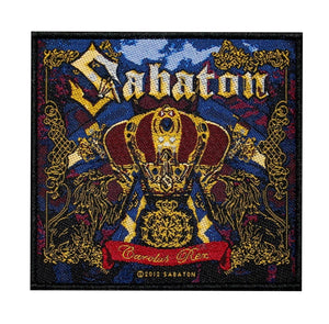 Sabaton Carolus Rex Patch Album Cover Art Heavy Metal Band Woven Sew On Applique