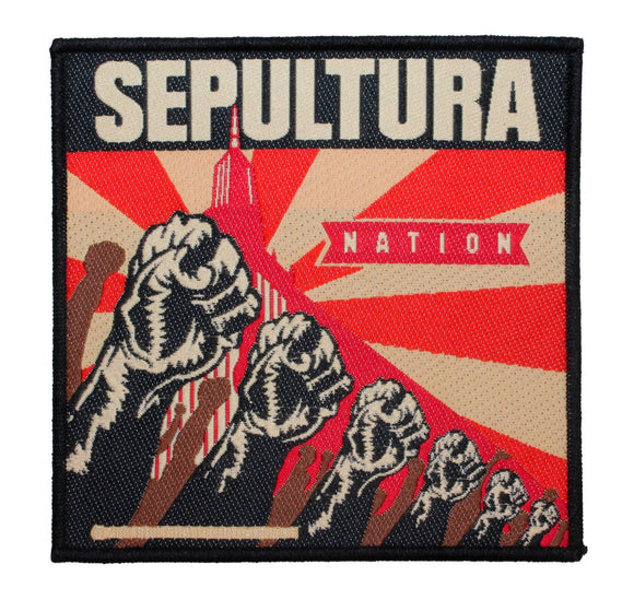 Sepultura Nation Patch Cover Art Heavy Metal Music Band Woven Sew On Applique