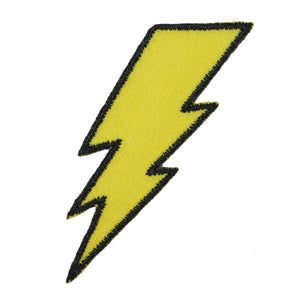 Lightning Bolt Patch Symbol Electric Zap Icon Flash Strike Iron On Applique