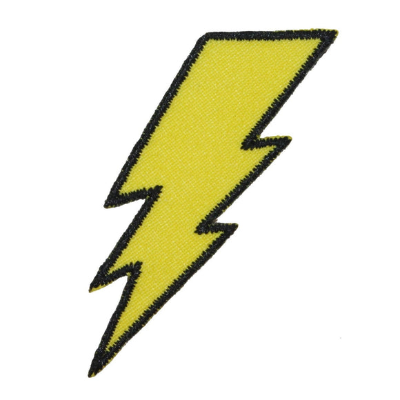 Lightning Bolt Patch Symbol Electric Zap Icon Flash Strike Iron On Applique