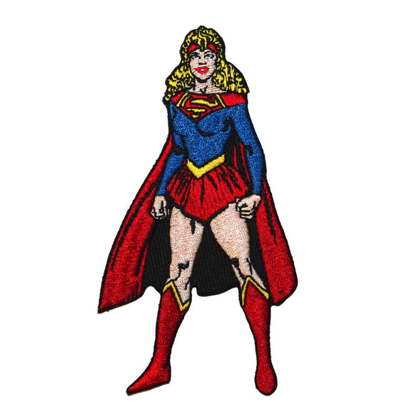Superhero Supergirl DC Comics Superman Character Girl Iron-On Applique Patch
