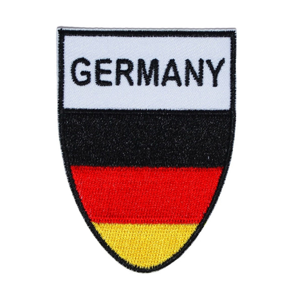 Germany National Flag Shield Patch Badge Country Embroidered Iron On Applique
