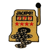 ID 0044 Casino Slot Machine Patch Jackpot Winning Embroidered Iron On Applique