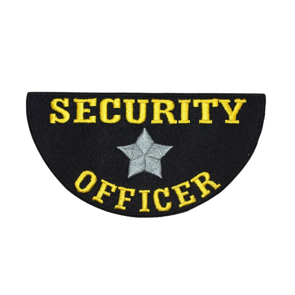 Security Officer Name Tag Patch Private Guard Badge Embroidered Iron On Applique