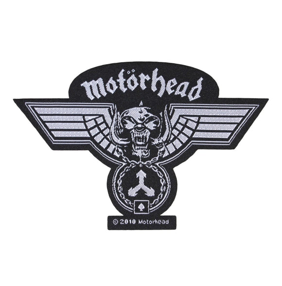 Motorhead Hammered Cut Out Patch War Pig Medal Heavy Metal Woven Sew On Applique