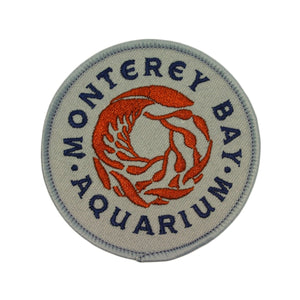 Monterey Bay Aquarium Patch California Travel Badge Embroidered Iron On Applique