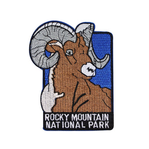 Rocky Mountain National Park Patch Bighorn Travel Embroidered Iron On Applique