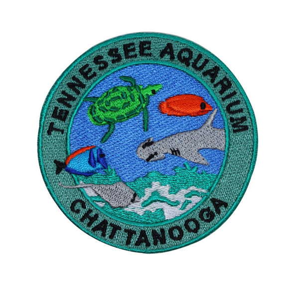 Tennessee Aquarium Chattanooga Patch Travel Badge Embroidered Iron On Applique