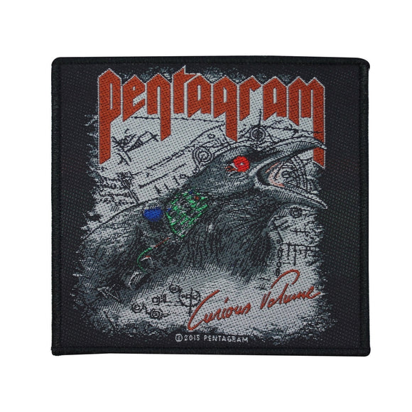 Pentagram Curious Volume Patch Cover Art Heavy Metal Band Woven Sew On Applique