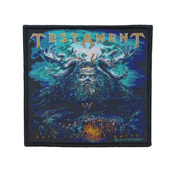 Testament Dark Roots of Earth Patch Cover Art Thrash Metal Woven Sew On Applique