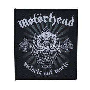 Motorhead Victoria Aut Morte Patch Heavy Metal Band Music Woven Sew On Applique