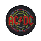 AC/DC ACDC High Voltage Rock & Roll Circular Logo Patch Band Sew On Applique