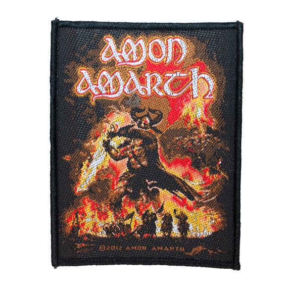 Amon Amarth Surtur Rising Patch Album Art Death Metal Band Fan Sew On Applique
