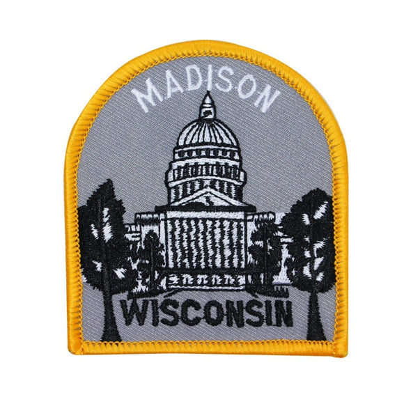 Madison Wisconsin State Capitol Patch Dome Travel Embroidered Iron On Applique