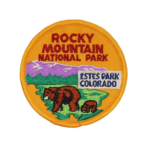 Rocky Mountain National Park Patch Estes Colorado Embroidered Iron On Applique