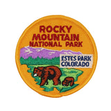 Rocky Mountain National Park Patch Estes Colorado Embroidered Iron On Applique
